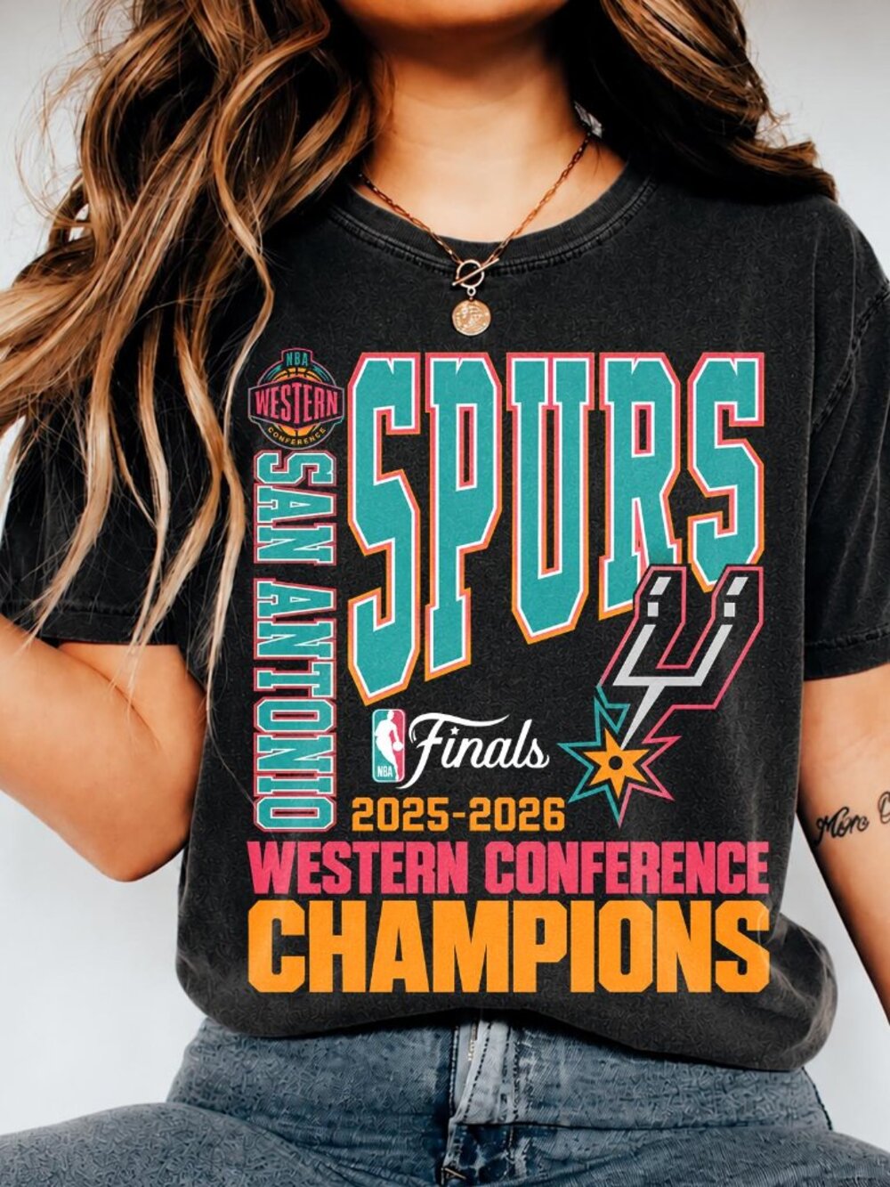 San Antonio Spurs Western Conference Champions Shirt, 2026 Finals Basketball Tee